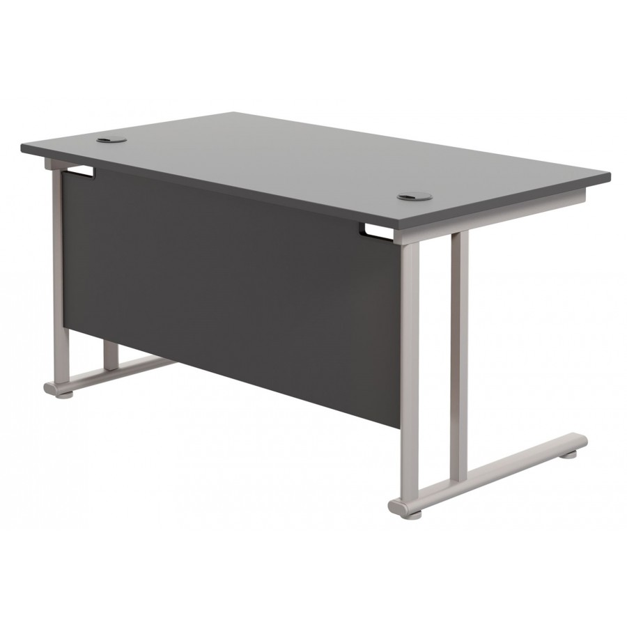 Olton Twin Cantilever  800mm Deep Straight Office Desk